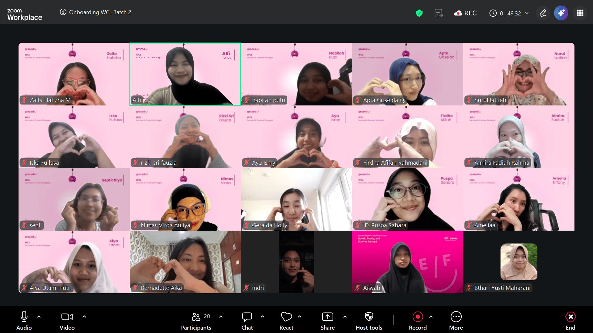 Sesi belajar WCL